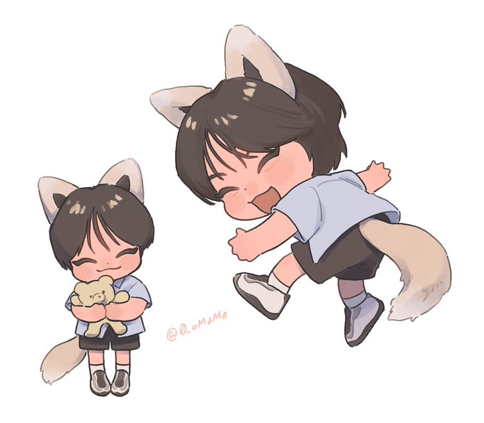 しっぽ、おみみ、もふもふ