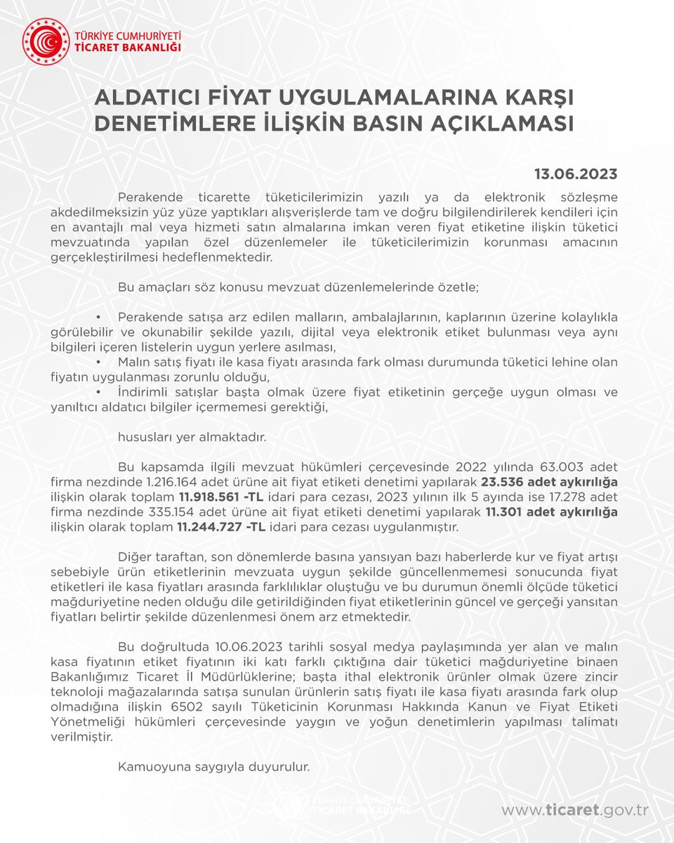 T.C. Ticaret Bakanlığı (@ticaret) on Twitter photo 