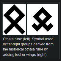 OceanKeltoi's tweet photo. Can be a quick fix. The symbol on the left here is the historical Othala rune which equates to the letter 'o'. The symbol on the right, which appears to be the reference for the symbol in the in-game tattoo is a Nazi symbol which does not appear in history prior to their usage. https://t.co/TgEOGUPDLi