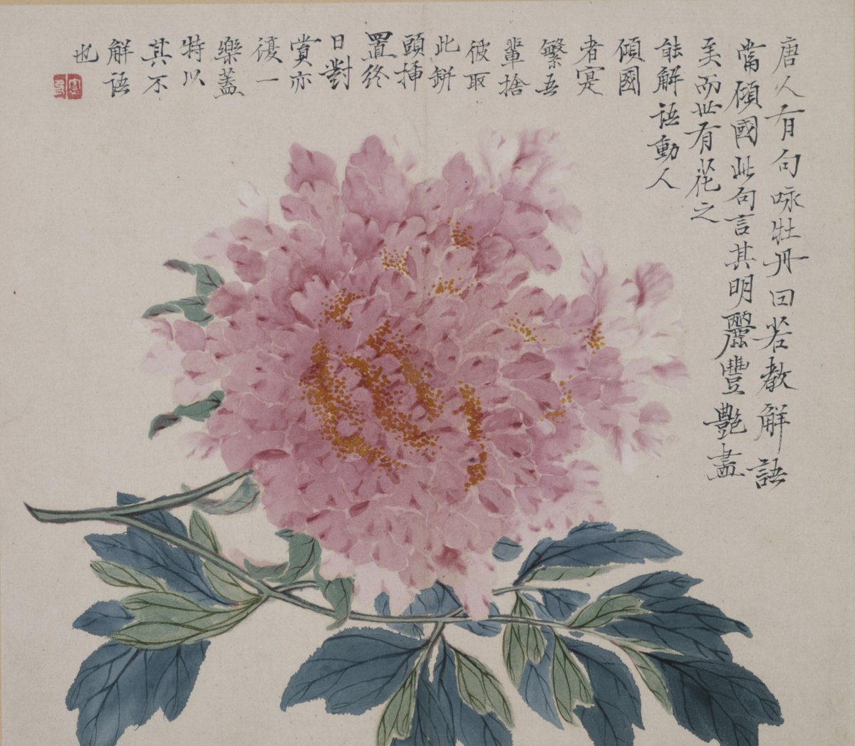 田能村竹田筆　絹本淡彩水墨【黄金水湧出之図】大徳寺378世無学宗行　詩NO63 田能村竹田筆絹本淡彩水墨【黄金水湧出之図】大徳寺378世無学宗