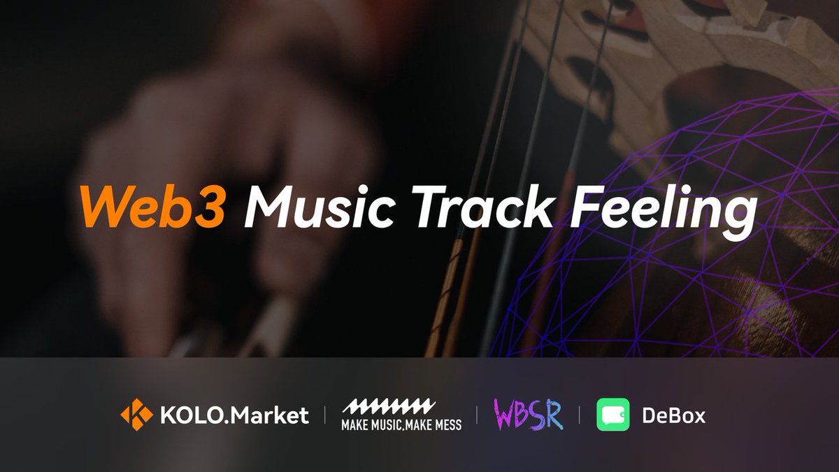 KOLO.Market (@kolonft) on Twitter photo Web3 Music Track Feeling🎶
🎤We have invited three guests for this event and prepared great prizes,300 $vdbx、WBSR offers 10 freemint WL.
1️⃣Follow <a href="/KOLONFT/">KOLO.Market</a> <a href="/WBSRNFT/">WBSR</a> <a href="/MMMM_TEAM/">MMMM_OFFICIAL</a> <a href="/DeBox_Social/">DeBox</a>
2️⃣RT & ❤️.
3️⃣Tag 3 friends.
Activity Time:06.14 17:00 (UTC+8)
#Activity Web3 Music Track Feeling🎶
🎤We have invited three guests for this event and prepared great prizes,300 $vdbx、WBSR offers 10 freemint WL.
1️⃣Follow <a href="/KOLONFT/">KOLO.Market</a> <a href="/WBSRNFT/">WBSR</a> <a href="/MMMM_TEAM/">MMMM_OFFICIAL</a> <a href="/DeBox_Social/">DeBox</a>
2️⃣RT & ❤️.
3️⃣Tag 3 friends.
Activity Time:06.14 17:00 (UTC+8)
#Activity