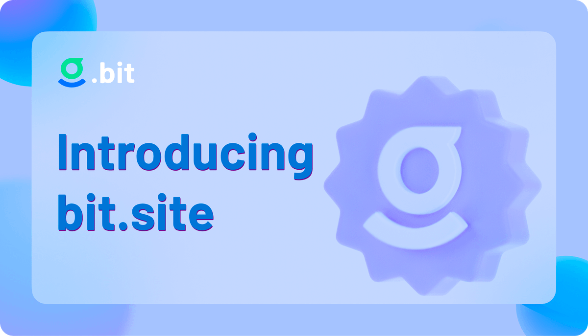 DIDbased's tweet photo. 1/3
🎉 Another gateway for .bit!
As long as you have bound IPNS to your .bit account, simply add .site after your .bit account name to access the webpage.

Shout out to @NervosNetwork @PlanetableXYZ @lai_jia_wei for all of your efforts!

Check out the showcase👇 https://t.co/q2XLst5tu2