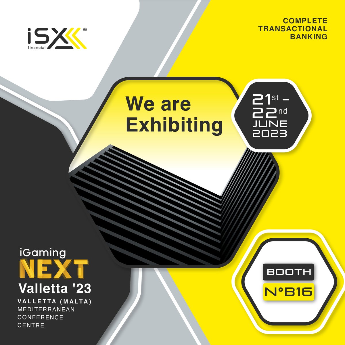 FinancialIsx's tweet image. ISX Financial is thrilled to announce our participation at the highly anticipated event, iGaming Next Valletta, taking place on the 21st-22nd of June! 🌟 Come Visit us at Booth #16

#ISXFinancial #iGamingNextValletta #PaymentSolutions #OpenBanking #FinancialInnovation