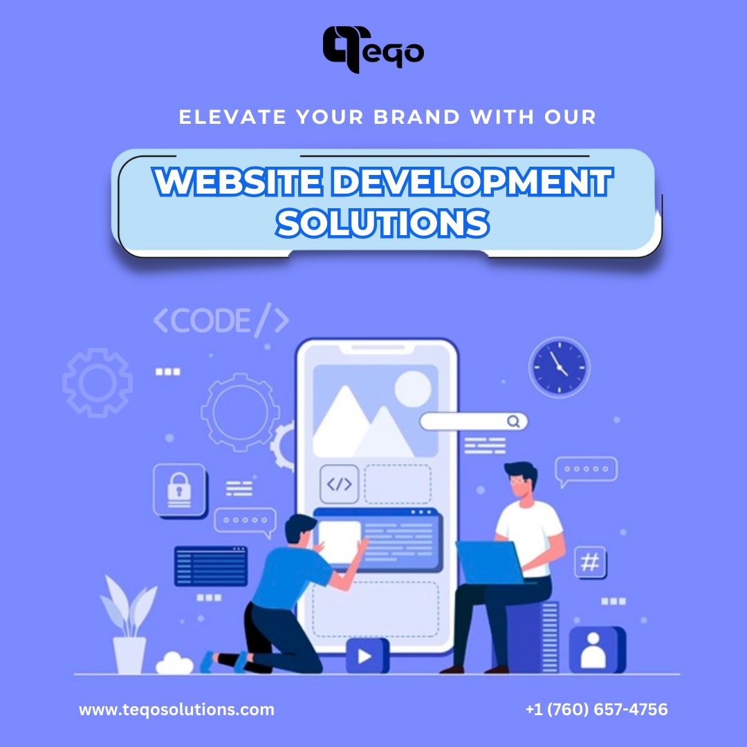 teqosolutions's tweet image. Elevate Your Brand with Our Website Development Solutions
.
🌐- teqosolutions.com
📞- +1 7606574756
.
#service #developmnet #website #WebsiteBuilder  #responsivedesign #WebsiteDesign
#Websitedesign #websitedevelopmenttips #WebsiteDevelopmentAgency