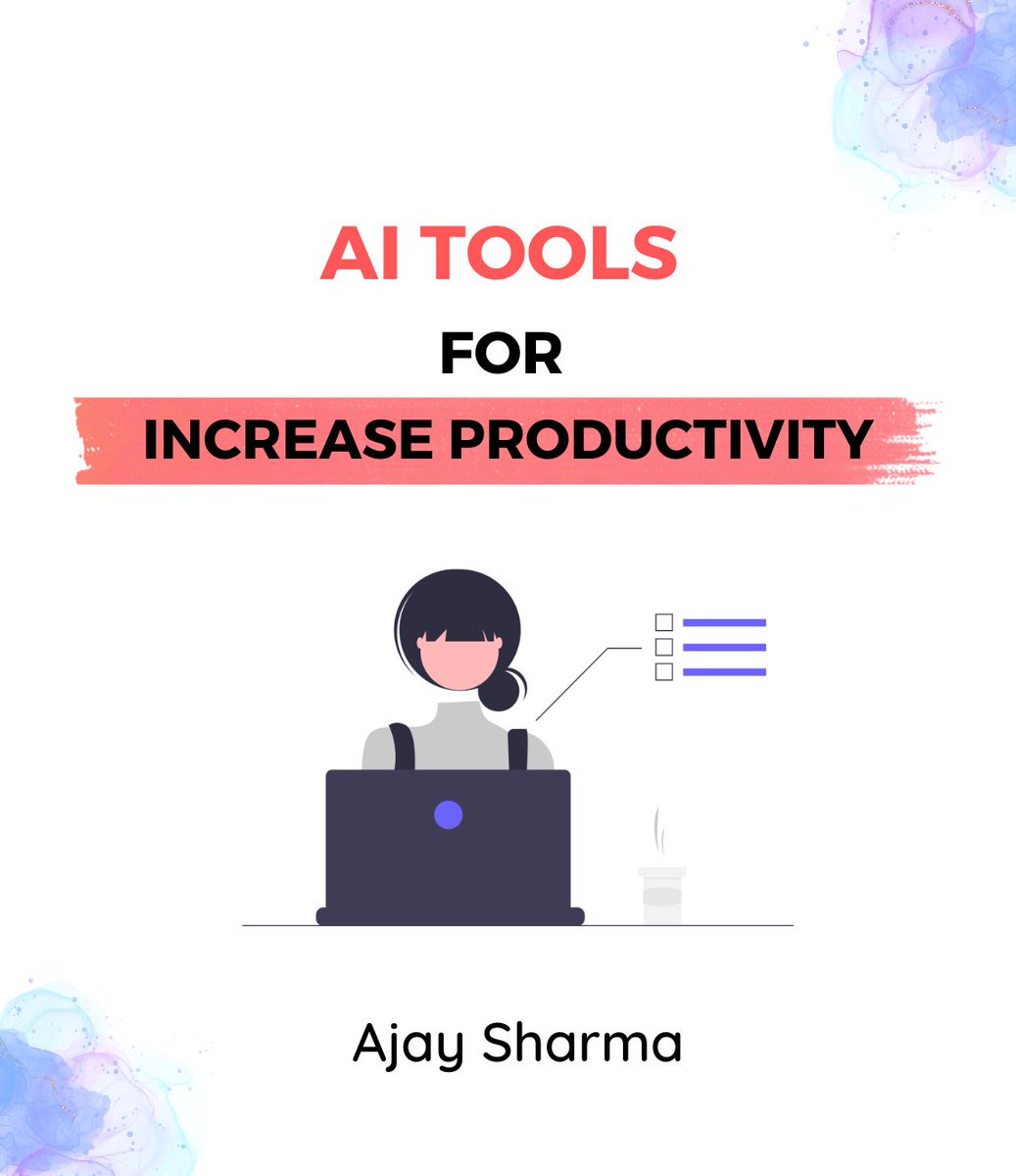ajaysharma_here's tweet photo. ChatGpt and Google Bard are definitely a game changers but these AI tools (Increase 10x productivity):

✦ AI website builder
➽ https://t.co/R8lWSqSKR6

✦ Meeting Assistant
➽ https://t.co/s4qV2CWmYf

✦ Image Generator
➽ https://t.co/RMm1DhiIsH

✦ Tabnine
➽ https://t.co/TwCjSif1R8

✦ Logo Generator
➽ https://t.co/EuoeENGJ9C

✦ Email Marketing
➽ https://t.co/02k0MM29m7