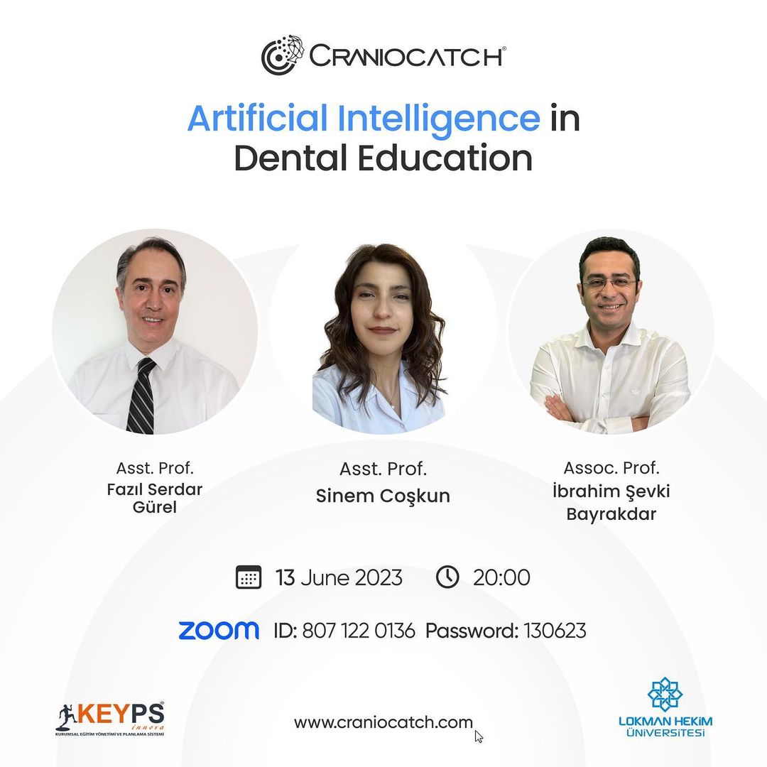odmfr_der's tweet photo. We would like to remind you of the webinar we will organize on June 13th! Our topic is "Artificial Intelligence in Dental Education." 

🗓️ Date: June 13th
⌚️ Time: 20:00
🌐 Zoom link: https://t.co/3TN5zpSxGC

#odmfr #maksillofasiyalradyoloji #webinar https://t.co/Ekl2RucP8E