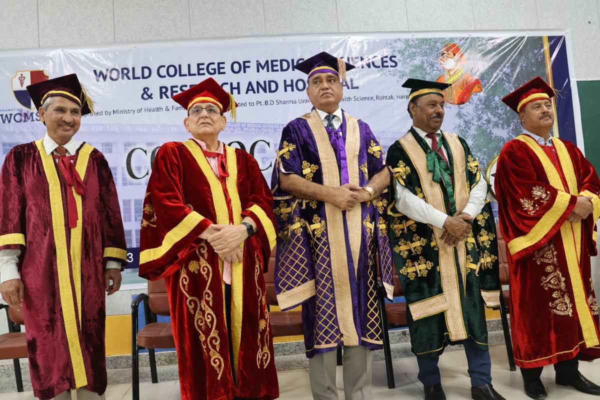 wcmsrh's tweet photo. #WCMSRH hosted a #convocation #ceremony for the 2016# MBBS Batch during which #students #celebrated their #success in completing their courses and were #awarded certificates of completion.
.
.
#WCMSRH #WCMSRHJHAJJAR #convocation #convocation2023 #mbbs #Batch2016 https://t.co/LcHyH8nkEx