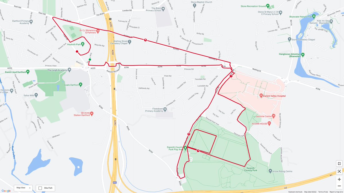 Our 8km route will be through Darenth Country Park.. come along and join us at 1905 from Dartford cricket club