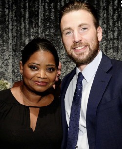 octaviaspencer: Bet y'all didn't know it was a hollah day, did you? Today my dear friend, Chris Evans, was born. Here are things you should know. He's s generous. No matter how large the group or where you are in the world, if you're dining with him, he sneaks off to pay the…