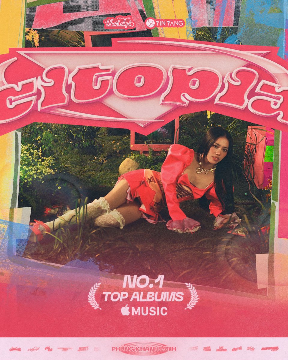 #1 - Top Albums on <a href="/AppleMusic/">Apple Music</a> 🇻🇳 Thank you everyone 😍🙏🏻✨😭 #CITOPIA #PhungKhanhLinh #HangDiaThoiDai #TimesRecords #AppleMusic
