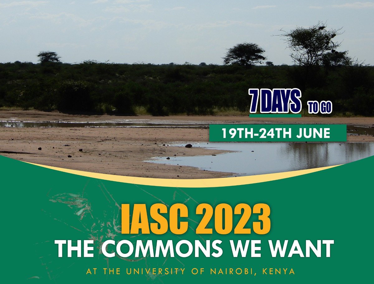 🌍✨ The IASC Conference at @uonbi is an opportunity to shape the future! Explore how the commons contribute to resilience amidst crises, with a focus on the African continent. Join the discourse  Let's build a more equitable and sustainable world together! #IASC2023' #WeAreUoN