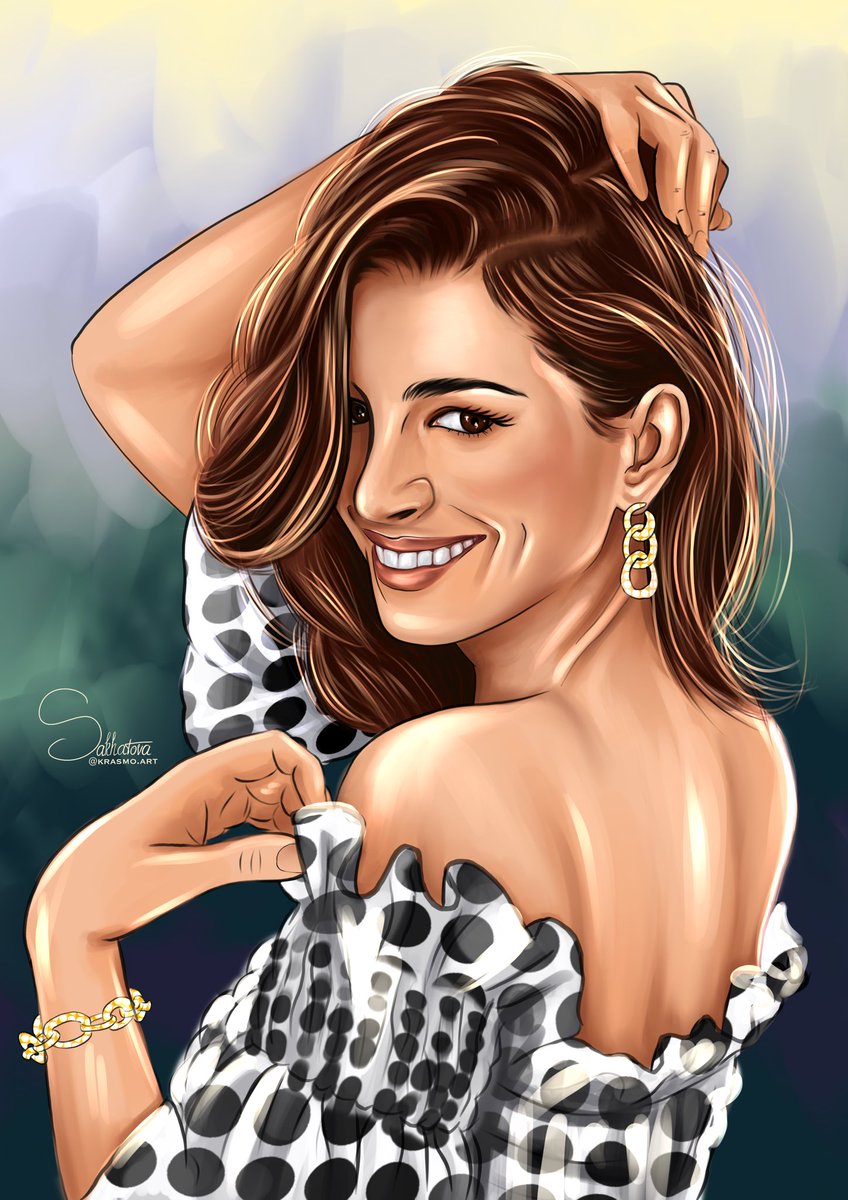 krasmo_art's tweet photo. #ANNEHATHAWAY #art #illustlation #digitalart #Procreate #NFT https://t.co/IFTLhbWkJS
