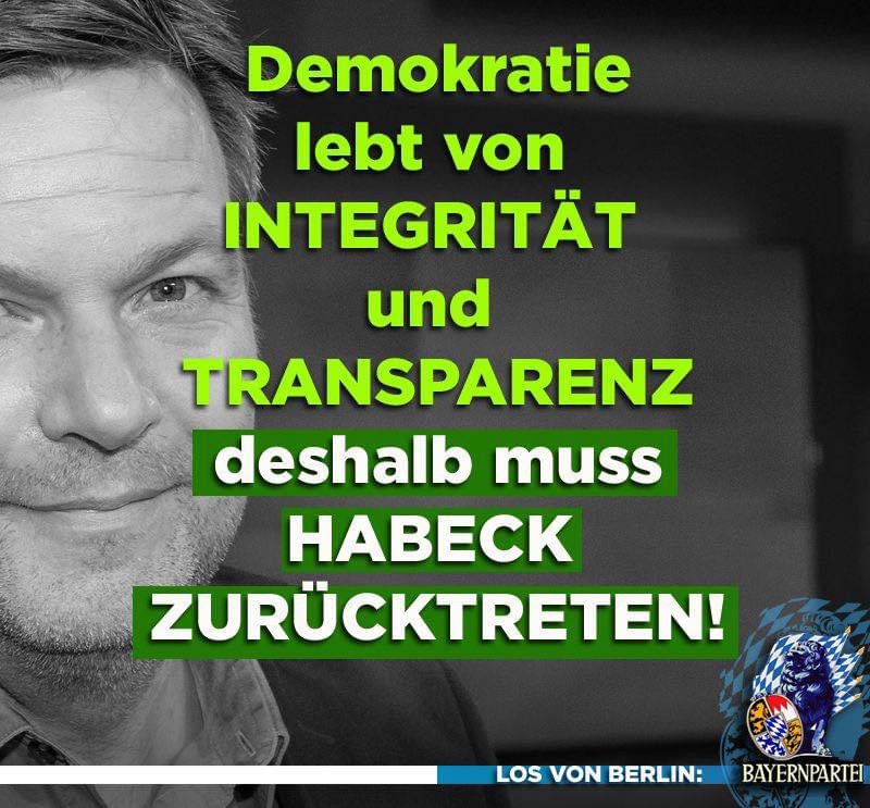 #Habeck hat alles vermurkst!

Die unhaltbaren Zustände müssen SOFORT beendet werden und Robert HABECK muss #ZURÜCKTRETEN!

Andernfalls muss der Bundeskanzler handeln und Habeck entfernen.

#habeckruecktrittsofort
#habeckruecktritt
#habeckaffäre
#Habeckmussweg