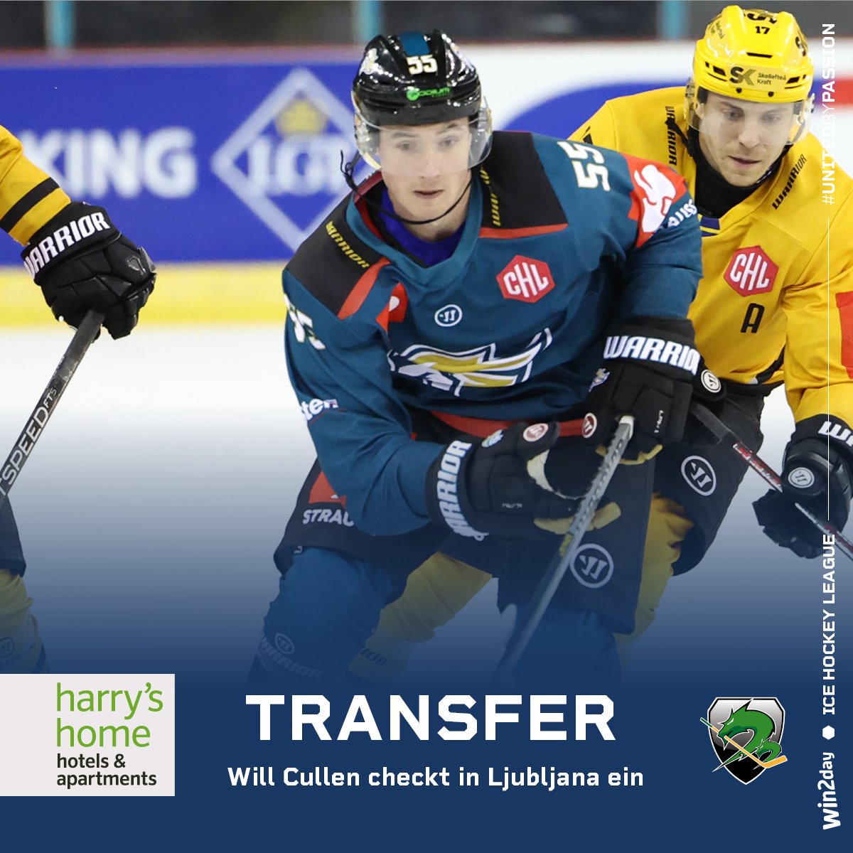 win2dayICE's tweet photo. Defender Will Cullen will join @HKOlimpija. The US American comes to the win2day ICE Hockey League from the Belfast Giants. In his first season in Europe, the 26-year-old won the EIHL title with Belfast, he also played six @championshockey games.
#UnitedByPassion #ICEtransfer https://t.co/APgKmkqE8E