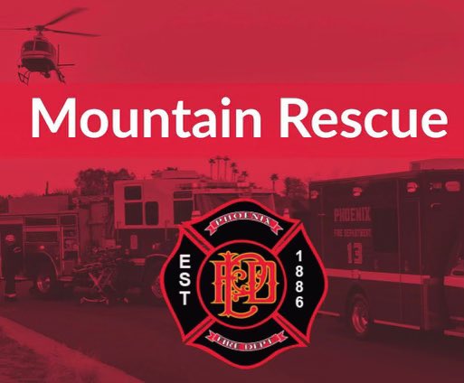 Technical Rescue Teams from Phoenix, Glendale and Peoria are currently utilizing Phoenix Police Firebird 10 to perform a “Hoist Operation” this evening     from Deems Hill Mountain.   Phoenix Fire PIO will provide a report shortly.