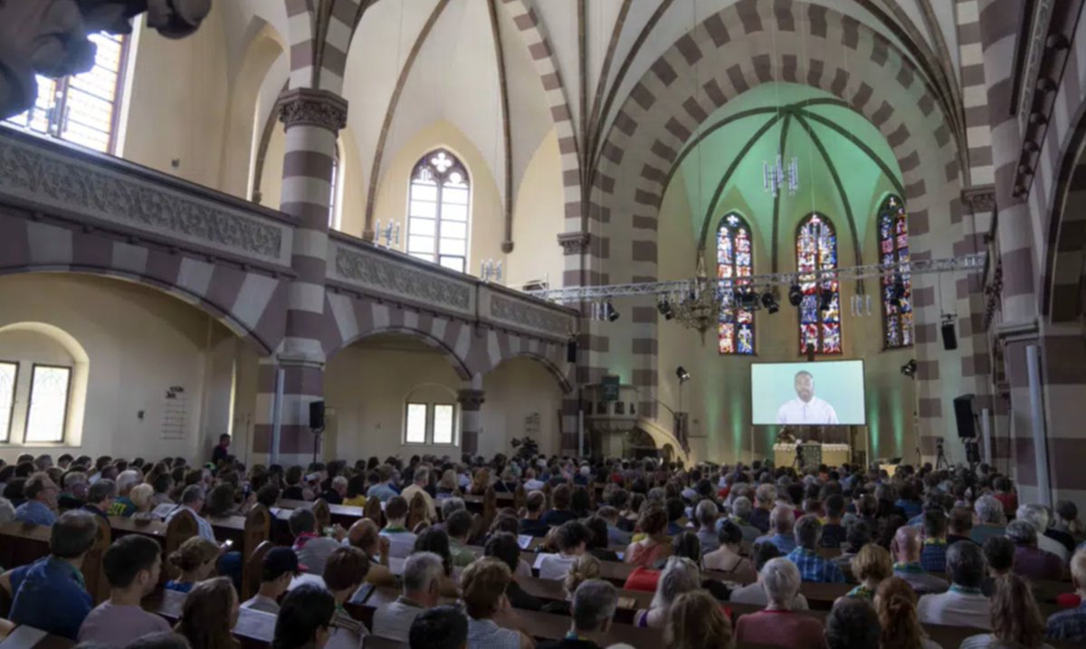 GET OUT NOW! THIS IS BAD.... VERY VERY BAD. 

“Dear friends, it is an honor for me to stand here and preach to you as the first artificial intelligence at this year’s convention of Protestants in Germany,” the avatar said with an expressionless face and monotonous voice.…