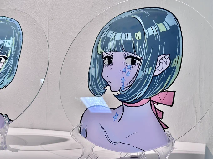 『好きたち。1-3』(2023) アクリルペイント作品  300x300mm