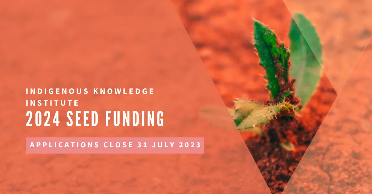 Indigenous Knowledge Institute (@iki_unimelb) on Twitter photo 📢 Seed Funding now open 📢
IKI invites proposals for innovative, interdisciplinary research projects with a focus on Indigenous knowledge.
All <a href="/UniMelb/">University of Melbourne</a> researchers are eligible to apply up to a maximum of $20,000.
Applications close Monday 31 July.
👉🏼 buff.ly/3Ozd53i 📢 Seed Funding now open 📢
IKI invites proposals for innovative, interdisciplinary research projects with a focus on Indigenous knowledge.
All <a href="/UniMelb/">University of Melbourne</a> researchers are eligible to apply up to a maximum of $20,000.
Applications close Monday 31 July.
👉🏼 buff.ly/3Ozd53i