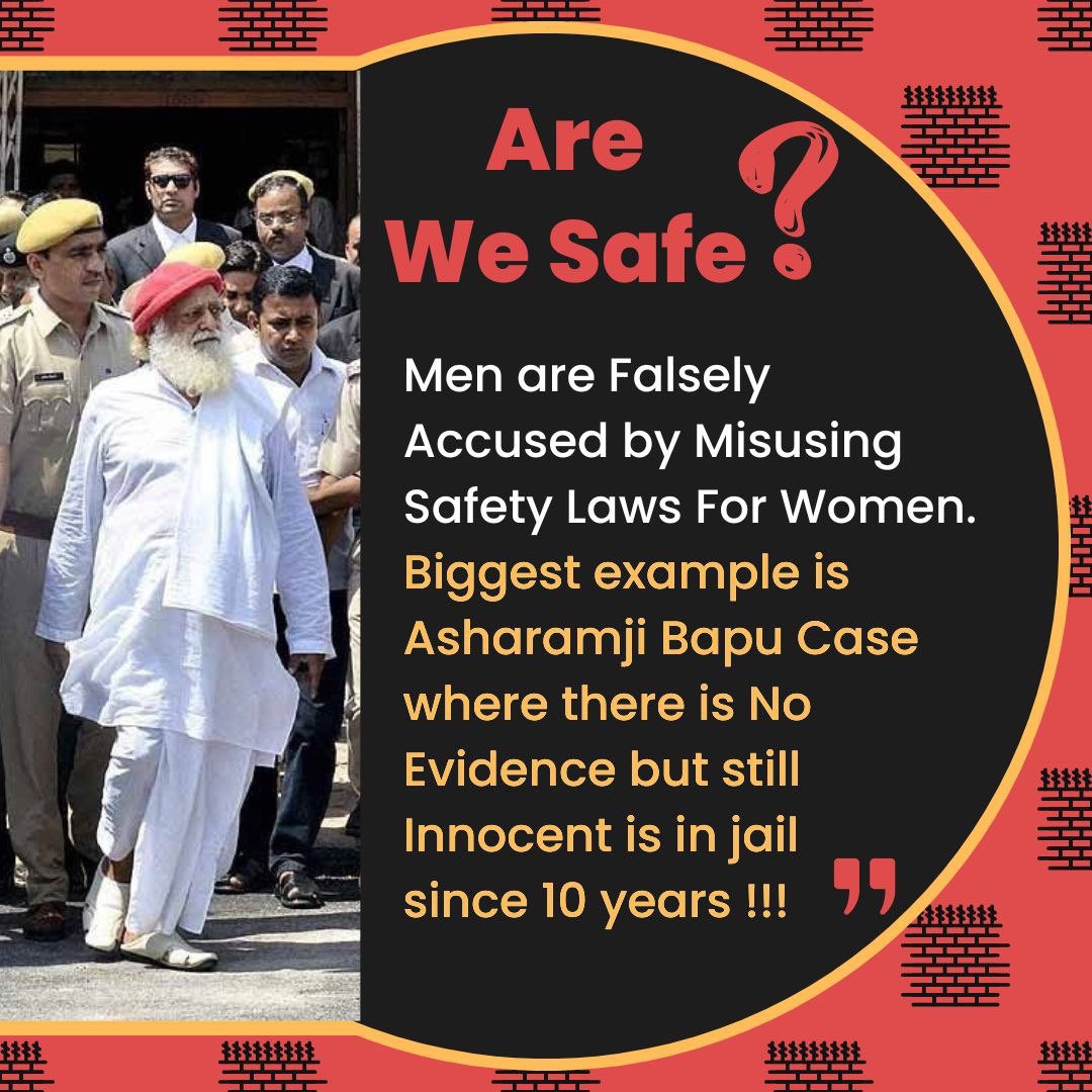 The law made for women's safety is becoming Easy To Misuse and it has become a Point Of Concern for men.

If such laws are not amended soon, then no man will be able to stay safe here, therefore it is necessary to oppose these laws.
Aapka Kya Hoga
 #HighAlert