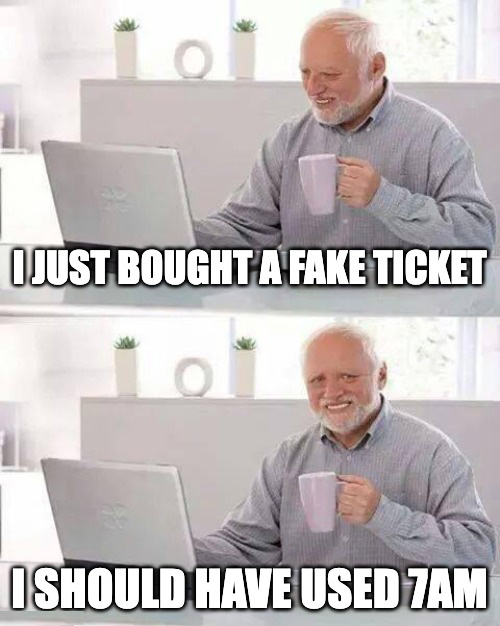 7amTickets's tweet photo. Be cautious, friends! 🕵️‍♂️ Fake tickets are out there! Always verify event details and purchase from trusted sources. #TicketSafety #WatchOutForFakes https://t.co/1IpnEBNcVG