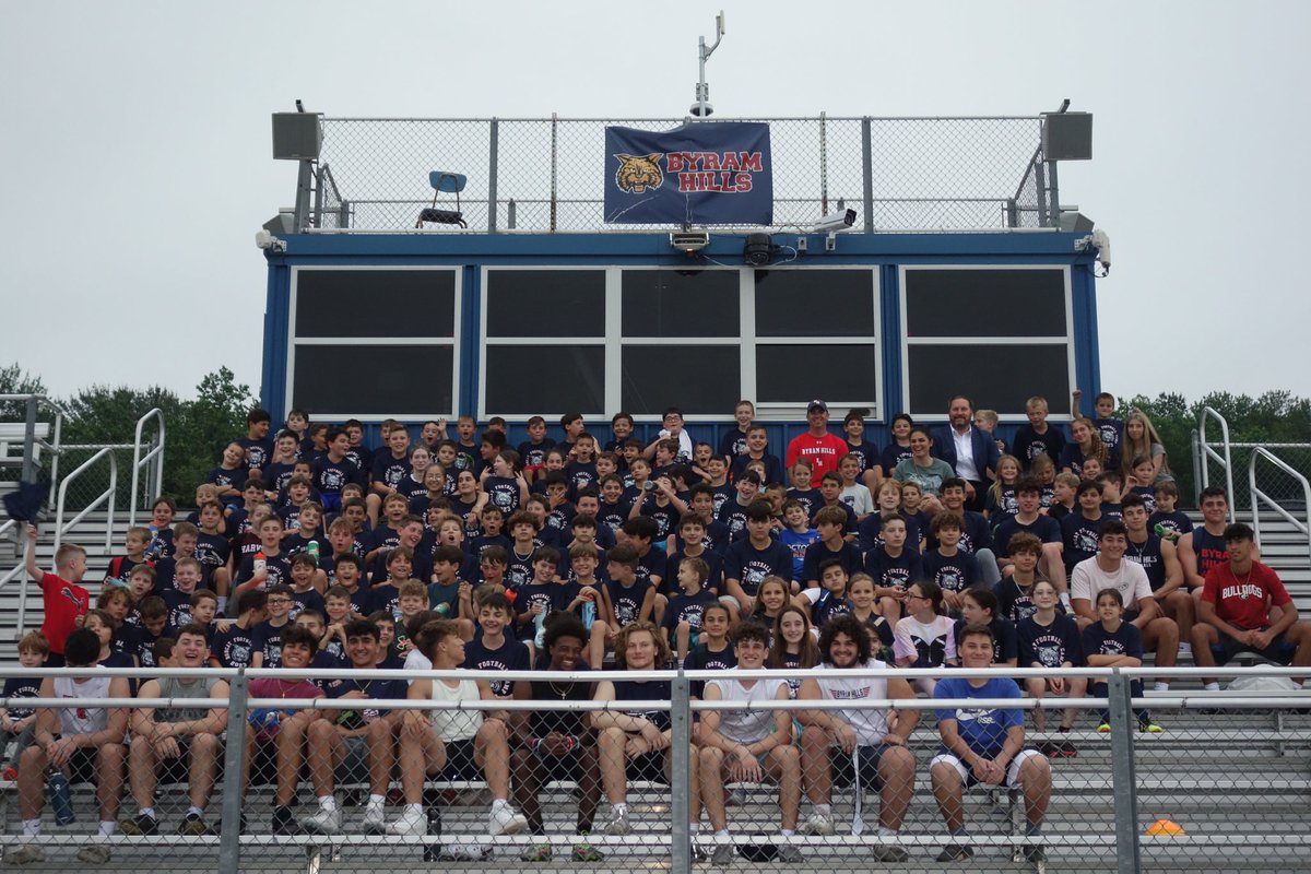 Armonk Youth Football clinic hosting 144 boys &amp; girls. Thanks to all the football families in the <a href="/ByramHillsCSD/">Byram Hills Central School District</a> community!