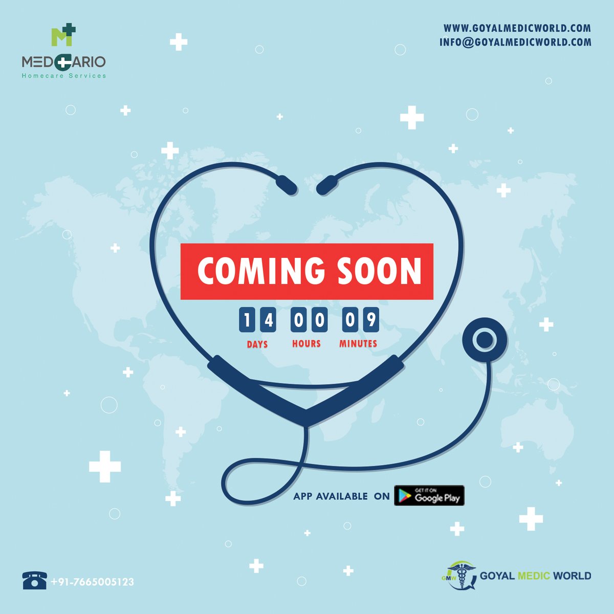 goyalmedicworld's tweet photo. Stay tuned for our official launch and be among the first to experience a new era of personalized, accessible, and convenient care. 📷📷
#Medcario #HealthcareRevolution #comingsoon #aaronsoftech #HealthcareApp #healthcareathome
https://t.co/1ha6NutU0D https://t.co/cusAZkyNjN