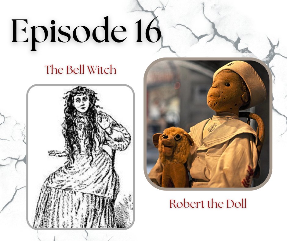 MECrisispod's tweet image. Welcome to Episode 16 of MEC! This week, Hailey tells us about the Bell Witch and we swap some spooky stories. Madison also has a spooky one for us, as she tells us about Robert the Doll who may be a little too close for comfort.