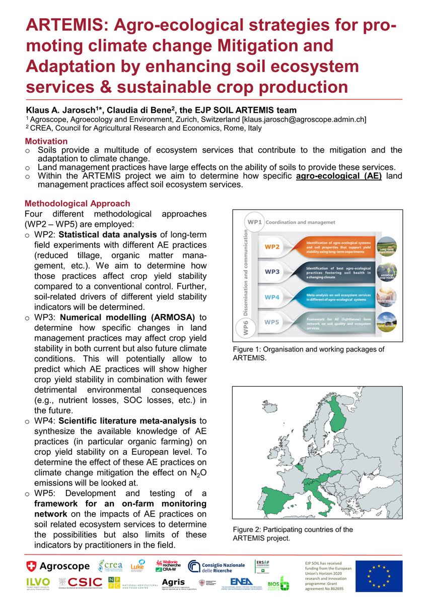 EJPSOIL_Artemis's tweet photo. 🗓️13 June 2023

@EJPSOIL_Artemis project is Here! #ASD2023 Riga, Latvia Session B3 #soilecosystemservices @KlausJarosch presents main objectives our #EU #EJPSOIL project #agroecology #climatechange mitigation #sustainability #cropproduction https://t.co/Gpe7rh1q5r