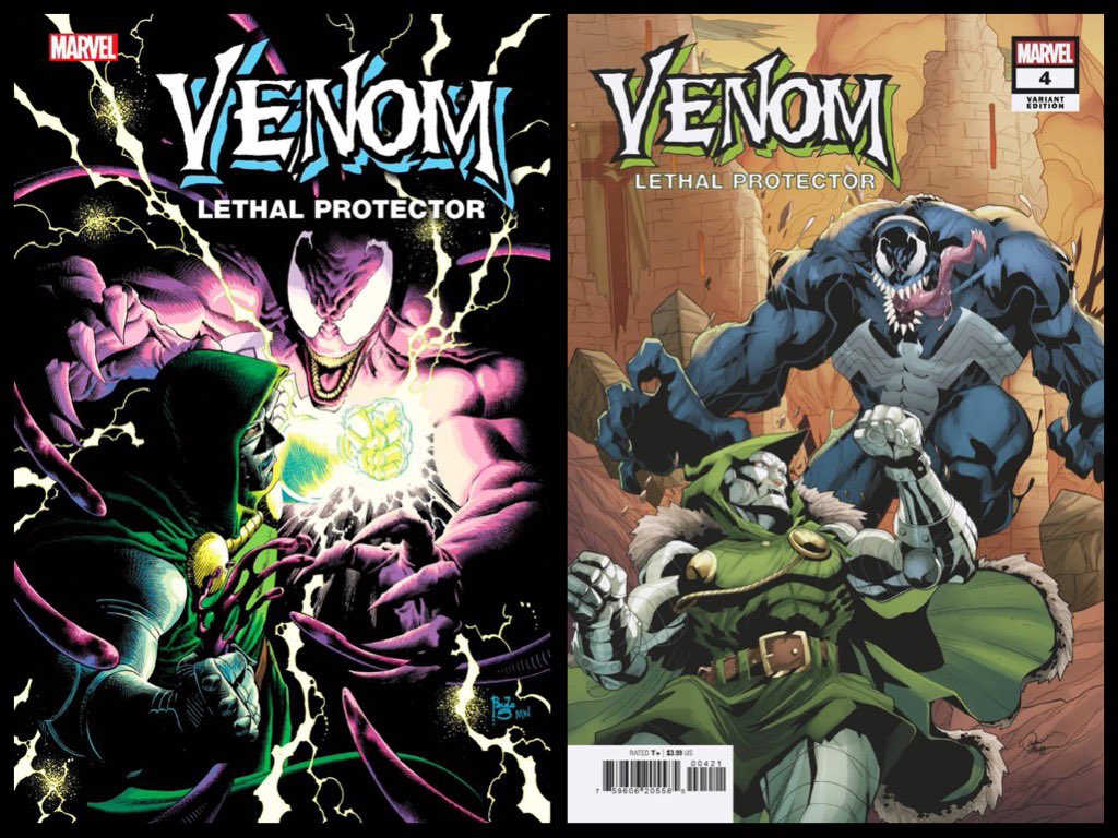 New ✨#MarvelCosmic✨ #comics this week for #NCBD (6/14/23)
✨
Venom: Lethal Protector II #4 (of 5)
✨
W-#DavidMichelinie,A-#FaridKarimi
✨
A-#PaoloSiqueira
B-#LoganLubera
✨
#Venom #DoctorDoom #Marvel #MarvelComics