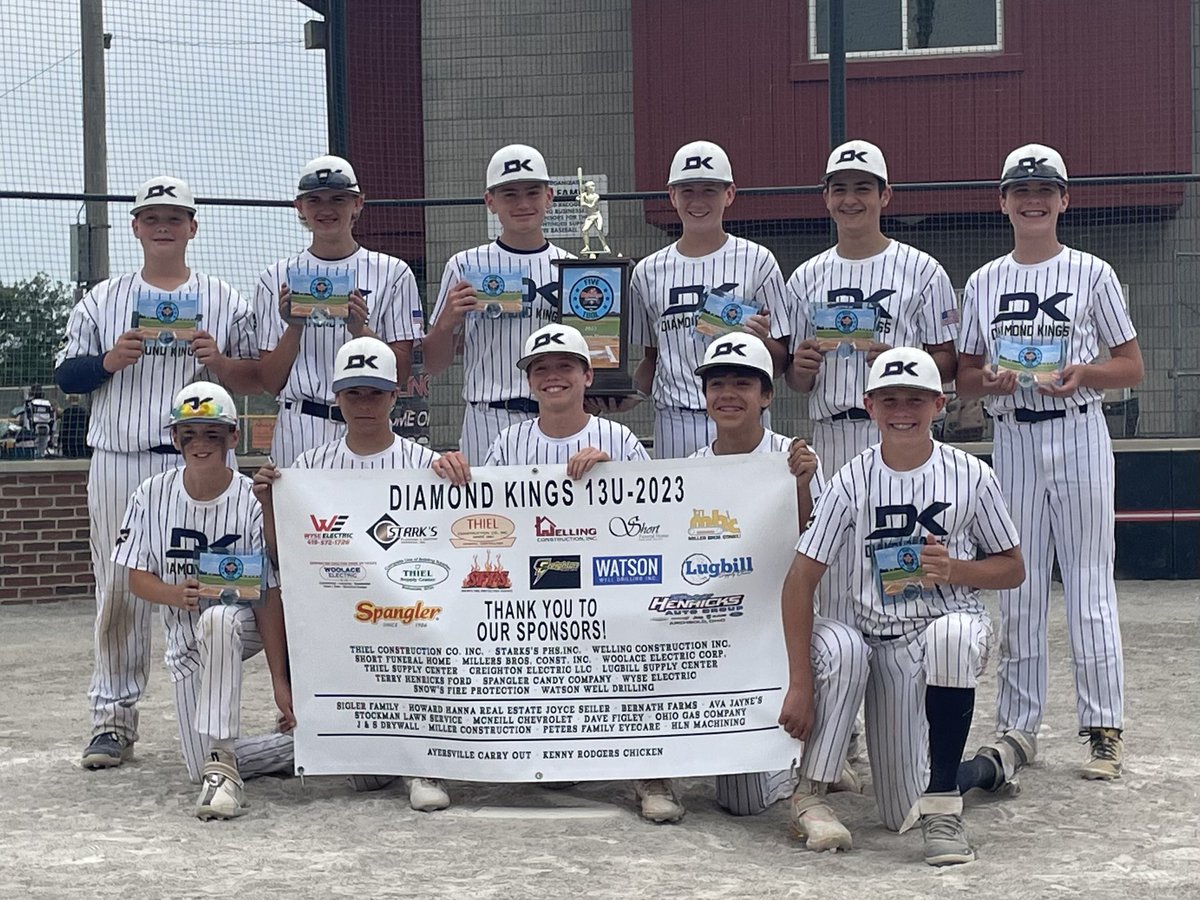 BernathRyan's tweet photo. Last weekend’s tournament was in memory of Cody Brown; a young man with a promising baseball future who lost his life too early. Thank you to Cody’s parents for continuing this tradition. Fourth tournament, third championship for DK 13U. #diamondkings #dkstrong #codybrown https://t.co/Wz1A69GcO5