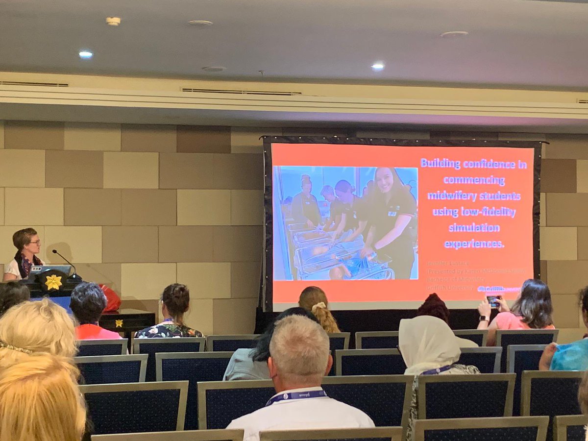 More Midwifery@Griffith presentations at ICM conference  <a href="/karenmcsmith/">Karen McDonald Smith</a> on low fidelity simulation for <a href="/MidwifeJenwren/">Jennifer Eustace</a> #ICM <a href="/world_midwives/">International Confederation of Midwives</a>
