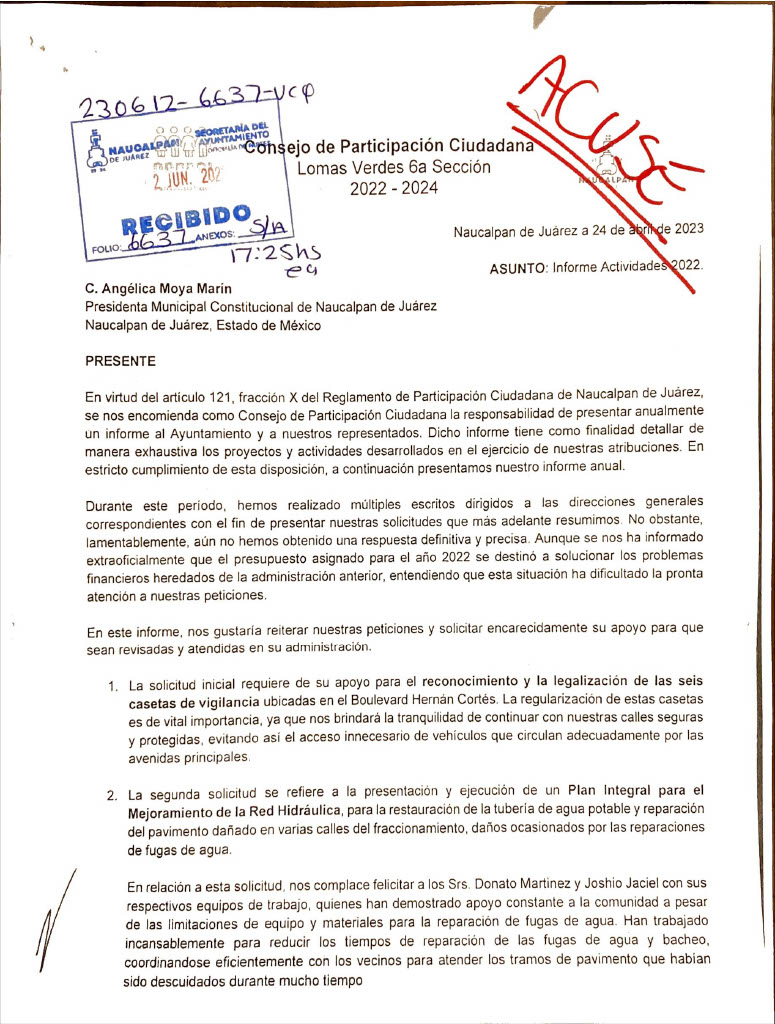 COPACI Lomas Verdes 6a Sección tweet media