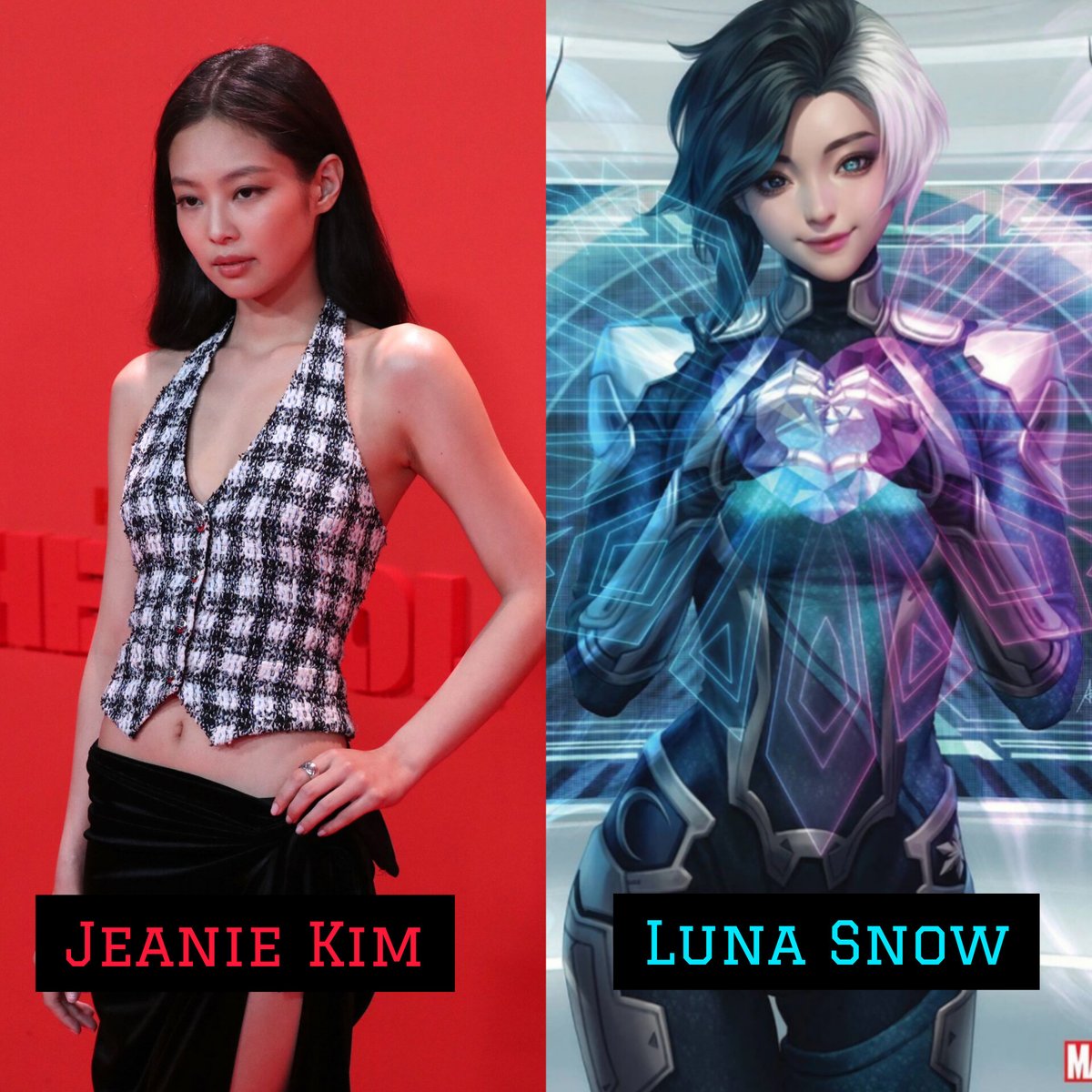 mischiefking__'s tweet photo. K-pop idol Jennie Kim is Reported as playing the role of Luna Snow (Seol Hee) in the Agent of Atlas series on Marvel. #JennieKim #LunaSnow #Marvel #Rumoured #AgentOfAtlas https://t.co/BlVmZAaNxZ