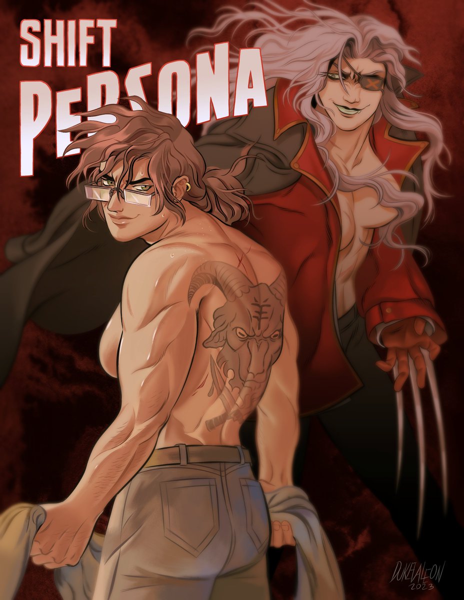 I had such a fun art trade with <a href="/BaitPanda/">PandaBait</a>! And such a fun time reading their comic too~ shiftpersonacomic.com  SUCH A SATISFYING AMOUNT OF STELLAR, KICKASS LADIES 💐🫠💖