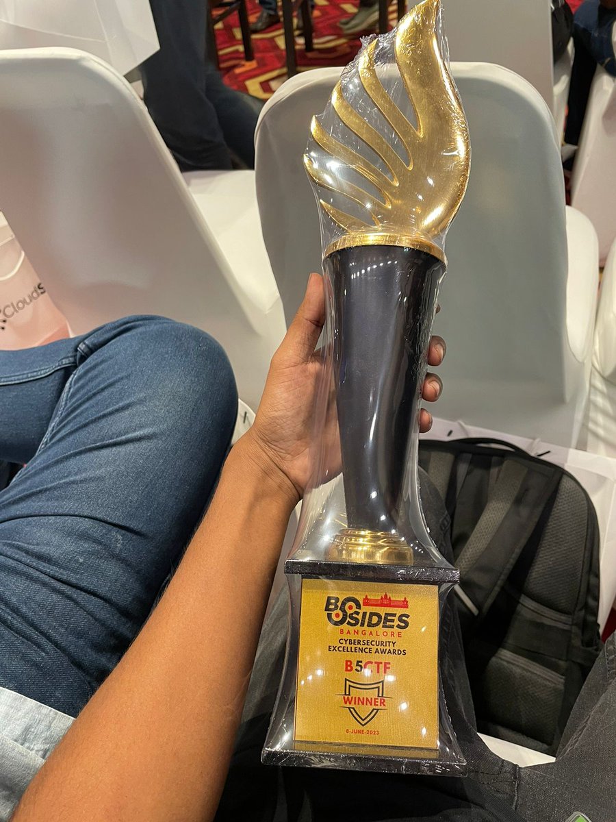 r3yc0n1c's tweet image. Won 🥇 BSides Bangalore Binary Blitz Battle CTF!

Thanks for organizing @bsidesbangalore ! 

#bsides #blr #ctf #security