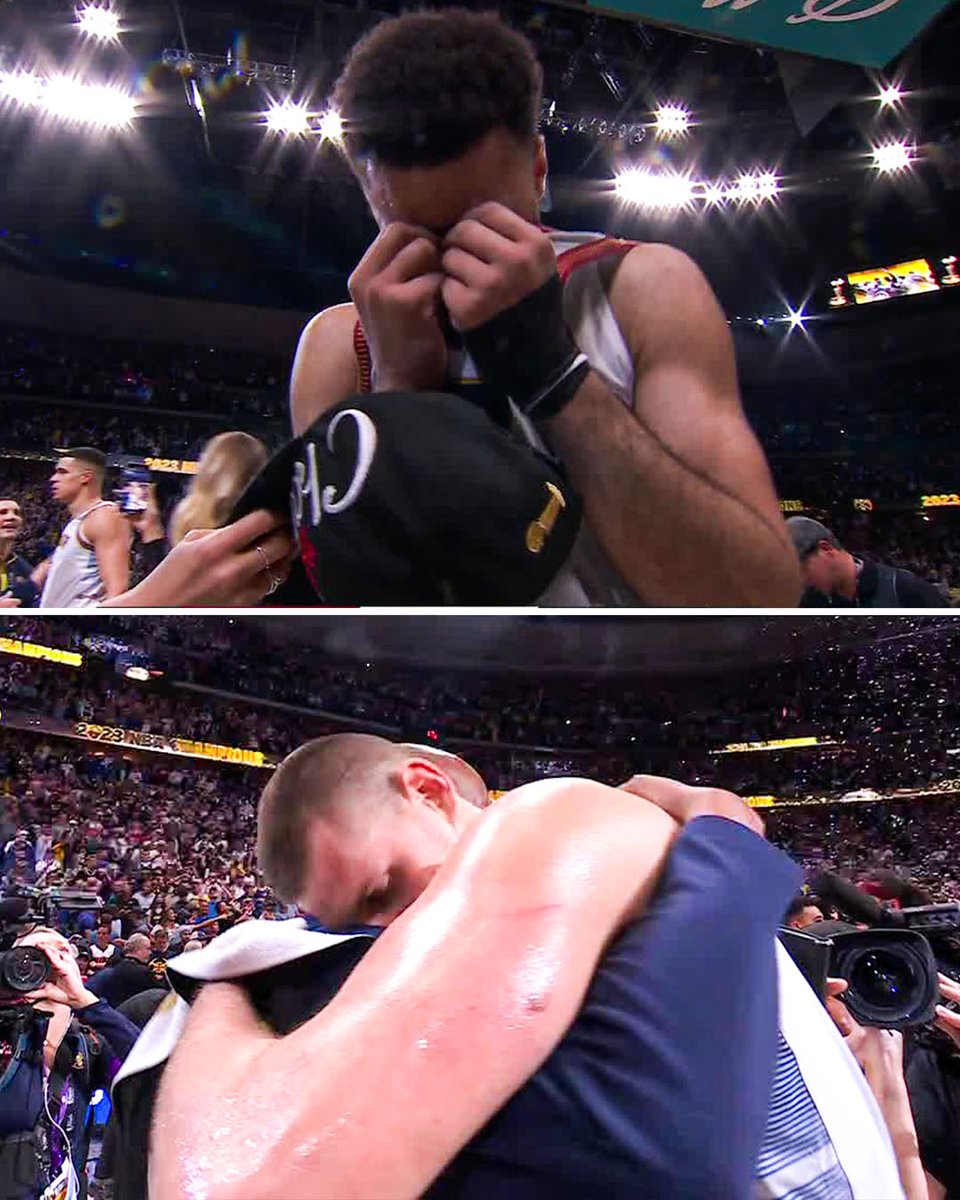 Look what it means to Jamal Murray and Nikola Jokic 👏 #NBAFinals