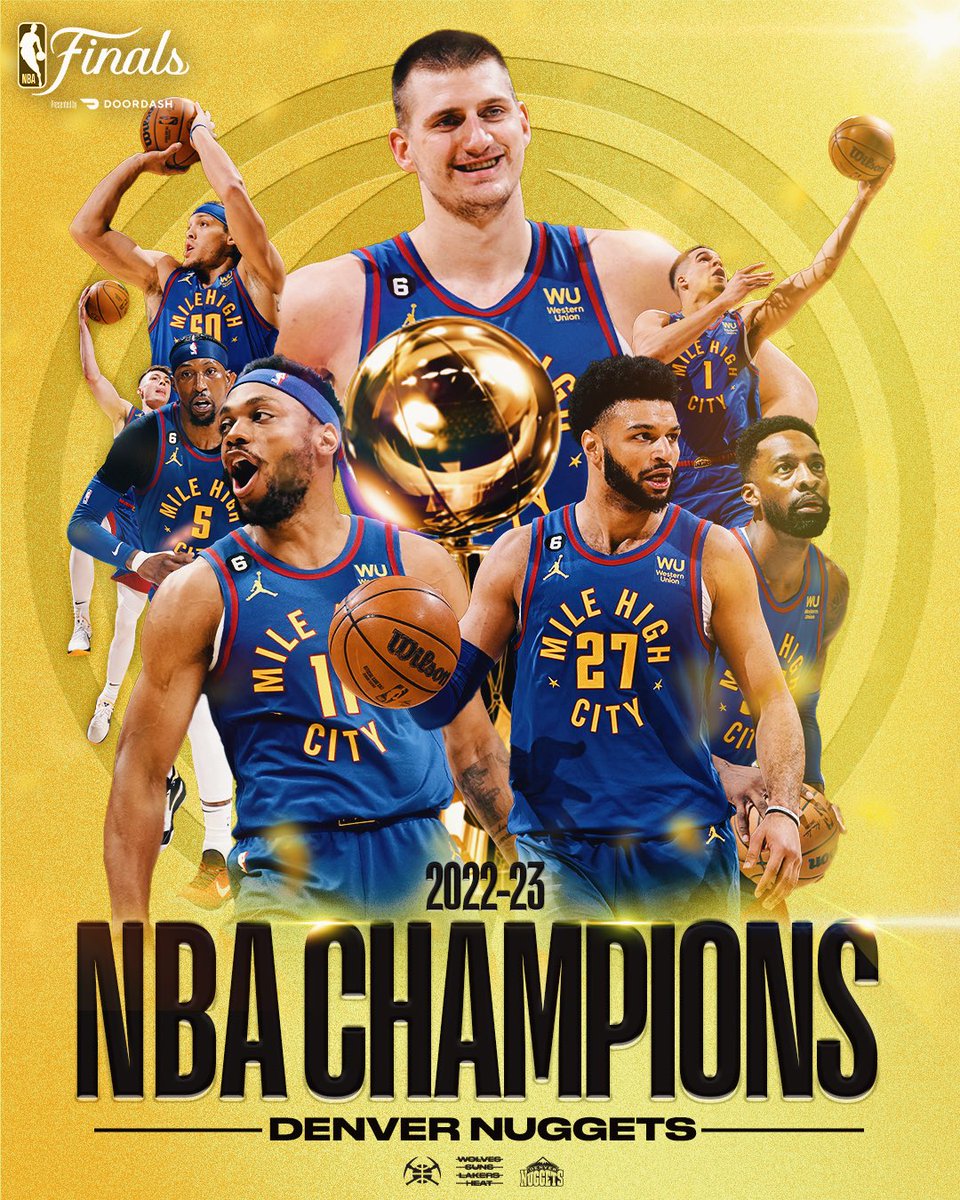 NBA on X: The @nuggets are the 2022-23 NBA Champions!   / X