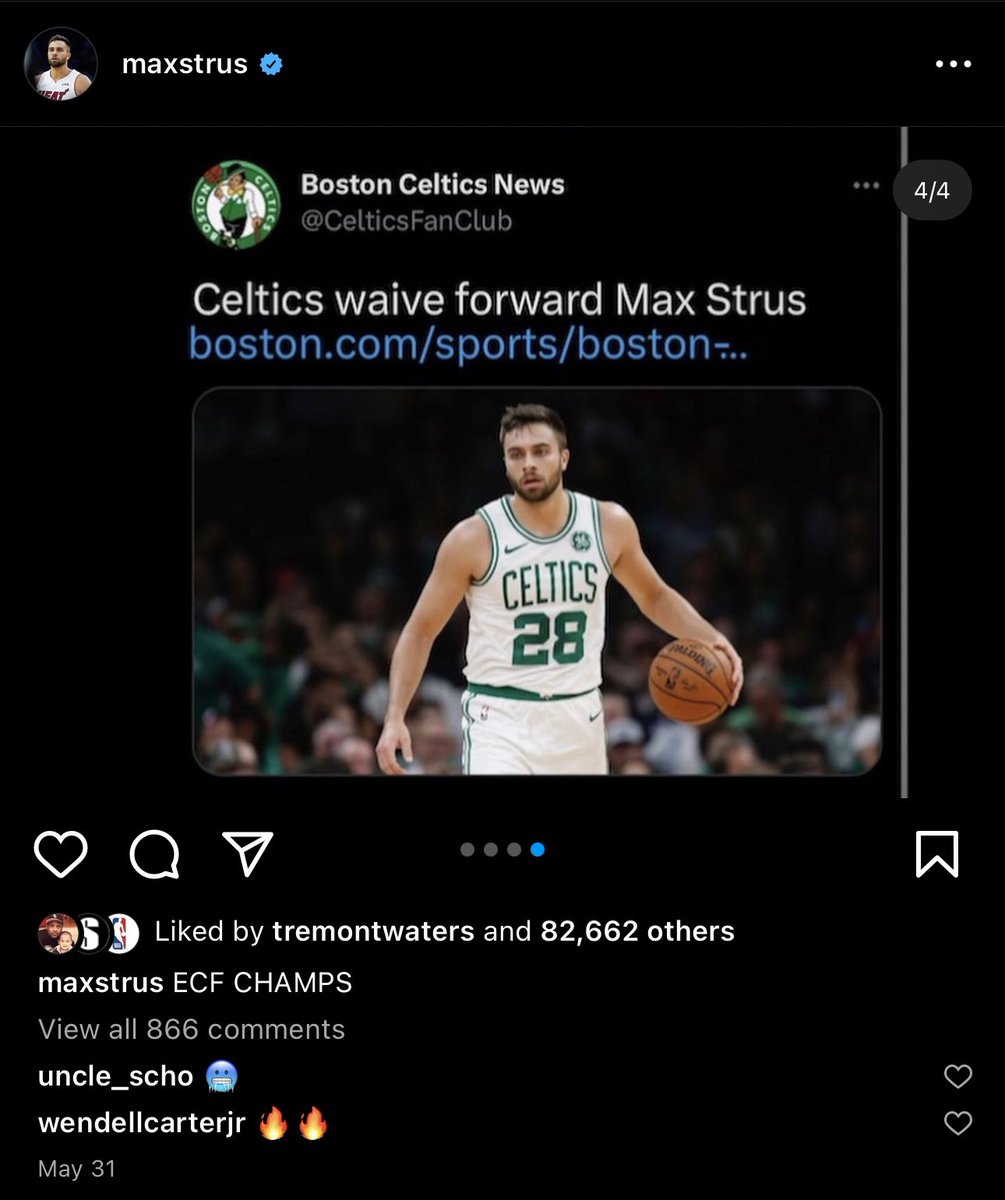 CelticsMuse's tweet image. 🥶🥶Max Strus in the Finals:
5.8 PPG
23.3 FG%
18.8 3P%
Celtics dodged a bullet. 🔥🔥🔥