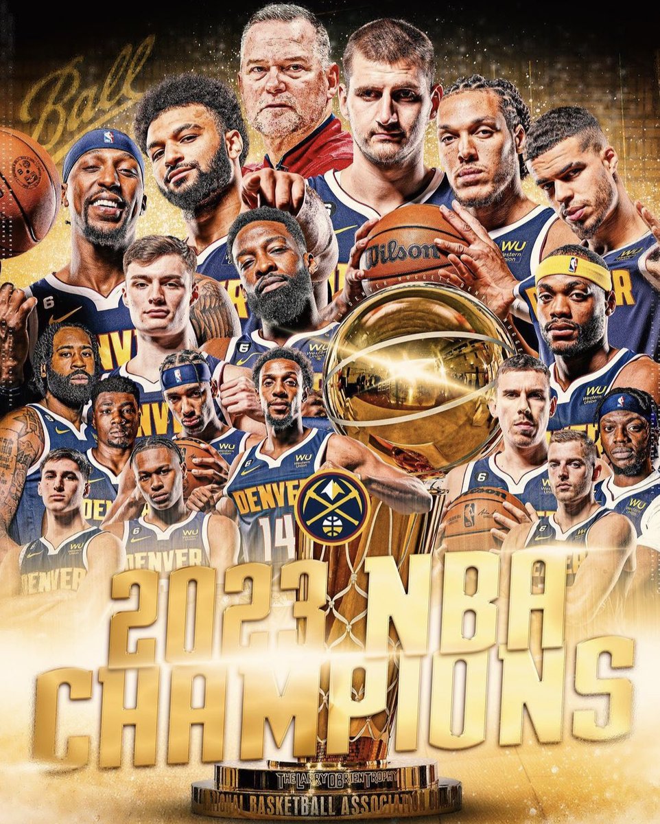 De los Denver #Nuggets desde Lalo Najera @LaloNajera21 

#NuggetsvsHeat 
#NBA 
#ChampionsOfTheWorld 
#Jokic