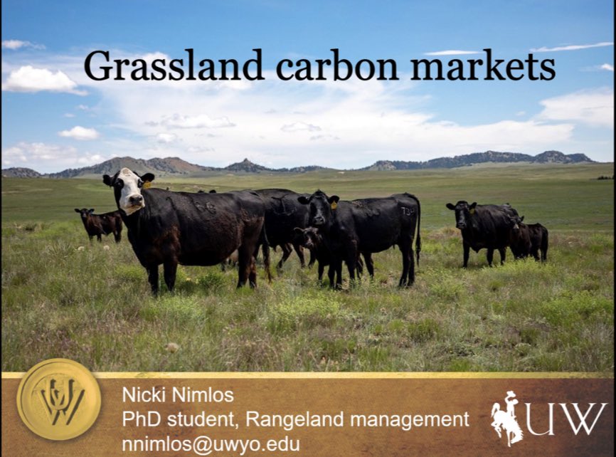 nicolenimlos's tweet photo. Had the honor of presenting about grassland carbon markets at Wyoming Stock Growers last week. I met First Lady @JennieGordon and listened to senators @SenJohnBarrasso and @SenLummis. #WSGA https://t.co/tE1SarZBmO