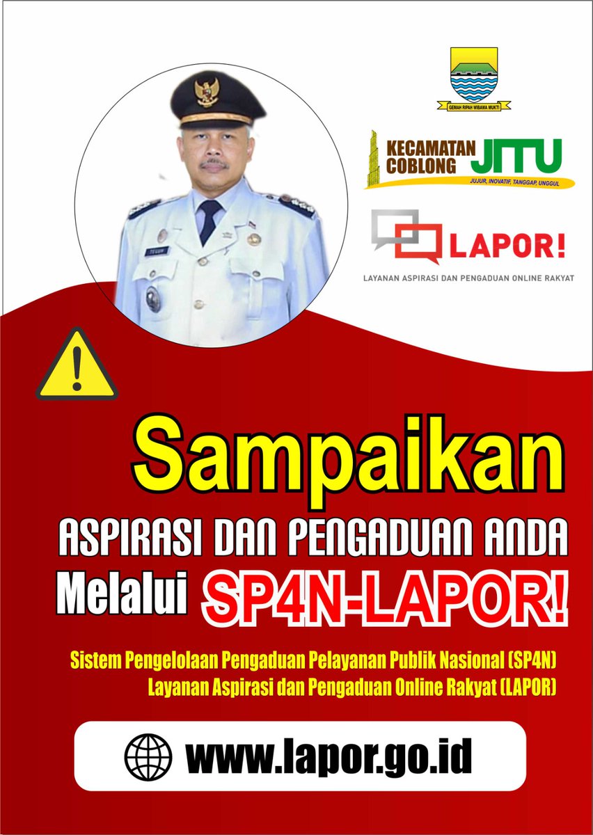 Selamat siang wargi Coblong, apakah kamu bingung kemana harus melapor?

#AyoLAPOR untuk mengawal dan mengawasi pembangunan dan pelayanan publik di Kecamatan Coblong melalui lapor.go.id atau SMS ke 1708.
.
#BandungNuUrang
#coblongjitu
