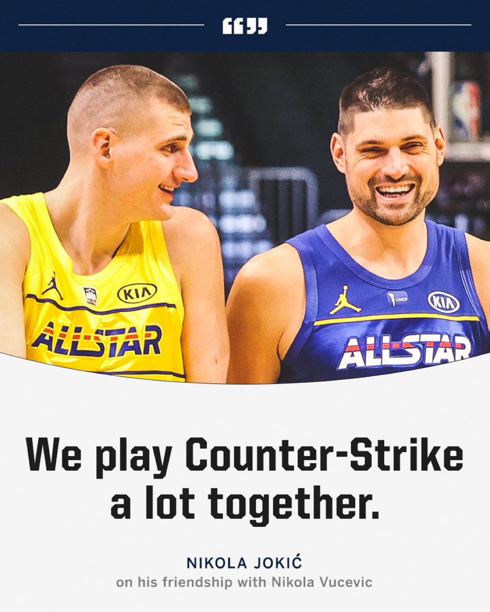 piethrouer's tweet photo. For any CSGO fans, Nuggets winning is a win for @CounterStrike. Jokic probably global https://t.co/1XgyQtiHvI