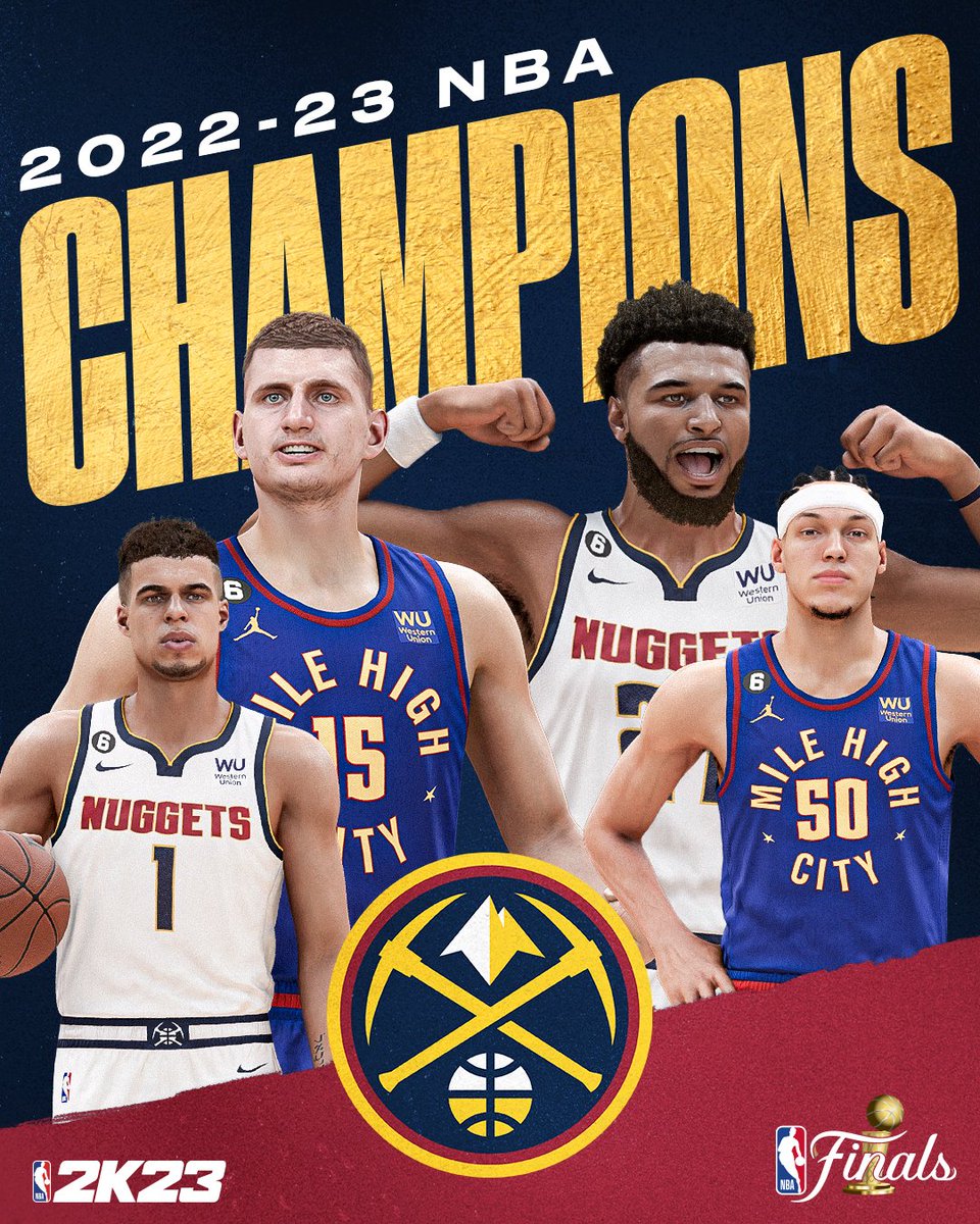 Denver finally finds gold 🏆  

The @nuggets are NBA Champions for the first time in franchise history 👏