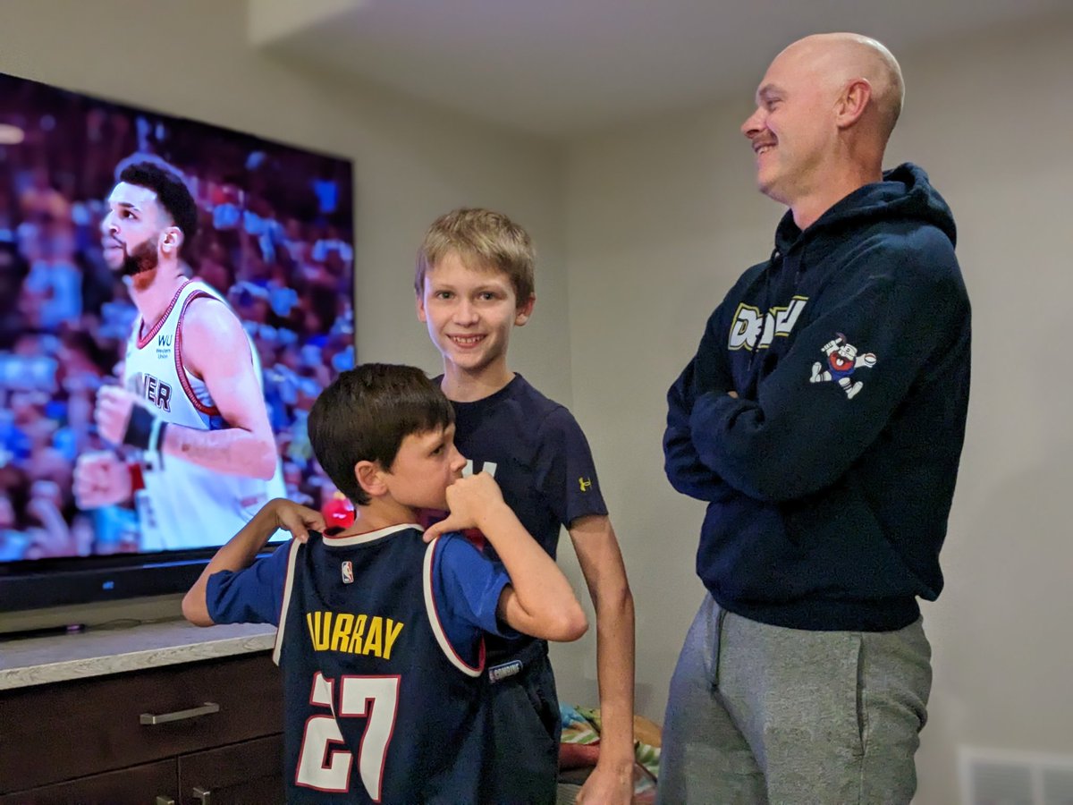 KimHillyer's tweet photo. This is a @nuggets house. #NBAFinals https://t.co/H2PYSZmOjo