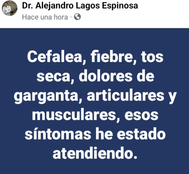 ElInformeNica's tweet photo. El Dr. Alejandro Lagos Espinosa reporta un extraño caso seguido entre los nicaragüenses que da varios síntomas. Recomendó seguir usando mascarillas #reportani #SOSNicaragua https://t.co/qqzvXOgCVY