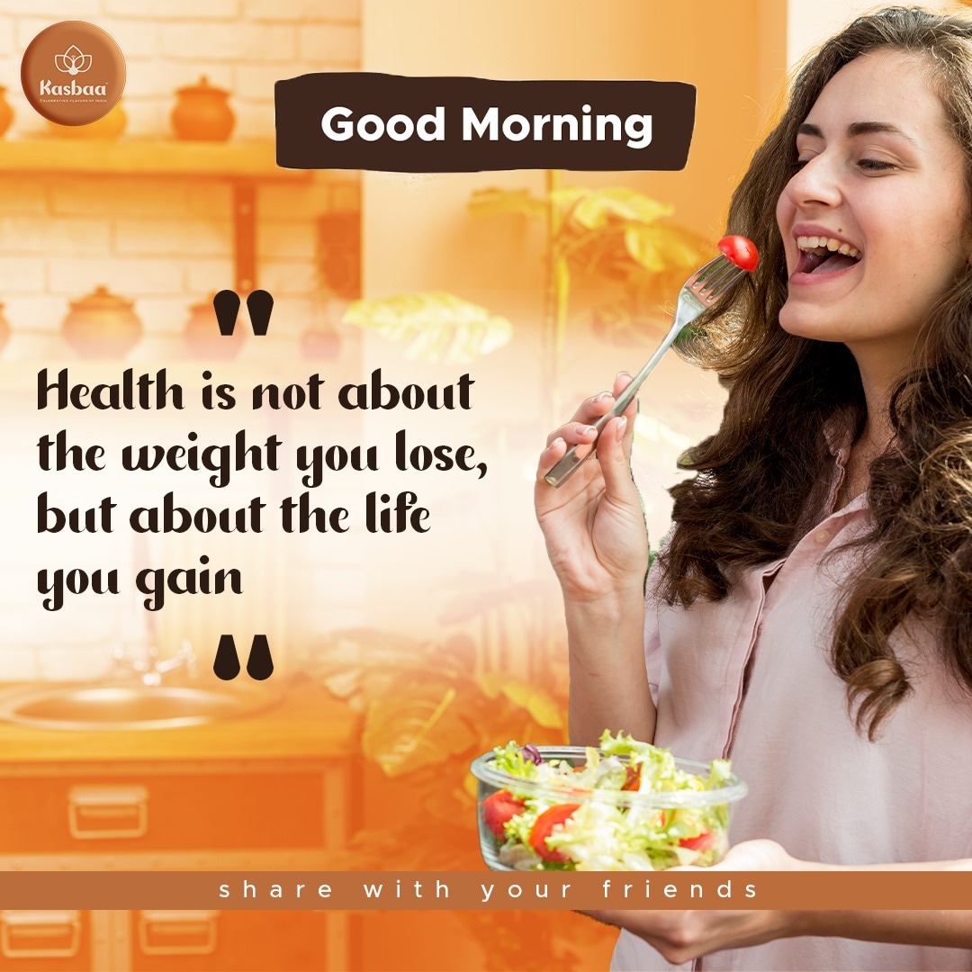 Good Morning 🌞 Health is not about the weight you lose, but about the life you gain #goodmorning #goodmorningpost #goodmorningworld #goodmorningindia #10yearswithBTS #givelifetoothers