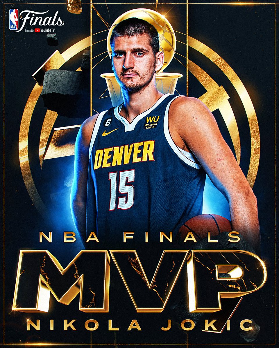 Nikola Jokic is the 2023 #NBAFinals MVP!