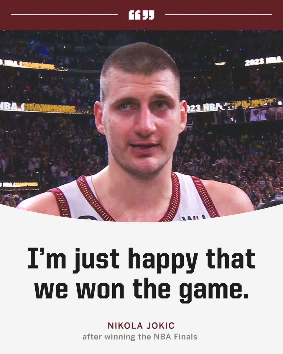 Jokic is just happy to be here 😅