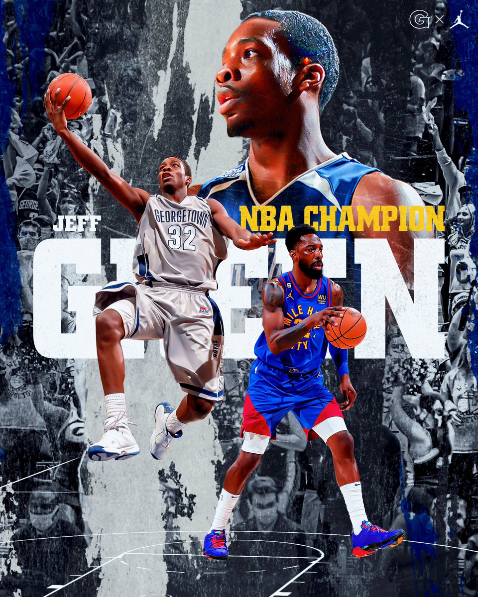 GeorgetownHoops's tweet photo. 🏆 CONGRATS CHAMP!!!! Jeff Green is an NBA Champion! Shoutout to the @nuggets on their first ever @NBA title!

#HoyaSaxa | #NBAHoyas https://t.co/cSb8ByRyqg