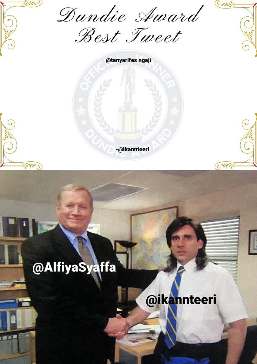 AwardThisTweet's tweet photo. @AlfiyaSyaffa @ikannteeri @tanyarlfes Here’s the award 👏 👏👏 https://t.co/7QWX3NGXeN
